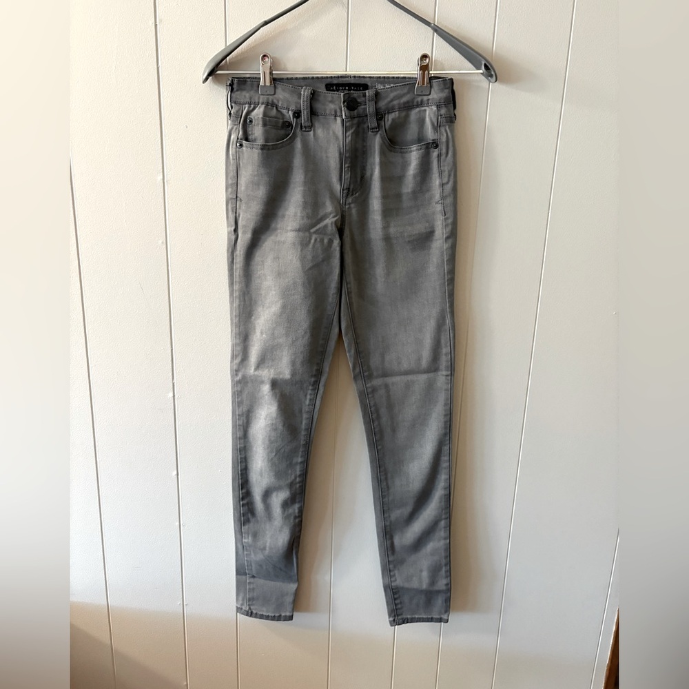 Aeropostale Gray Women's Jeggings Pants size 0 stretchy grunge fall